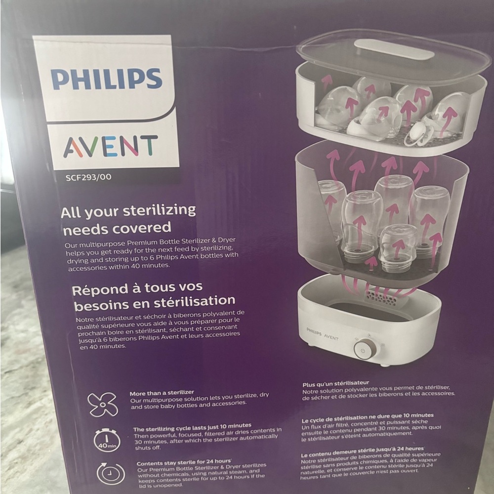 New Philips Avent bottle sterilizer